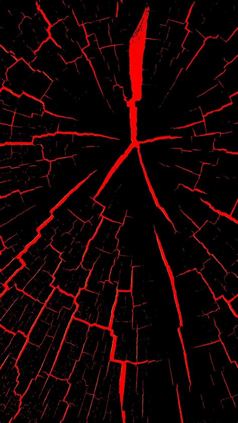 Wallpaper Cracks Black And Red Abstract 2880x1800 Hd
