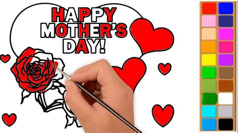 Happy Mothers Day Drawing Youtube