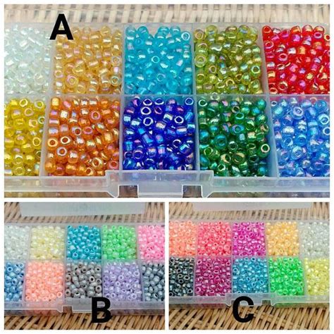 100g Seed Beads 4mm Size 6 Quality Beading Kit Mixed Colour Bead Kits