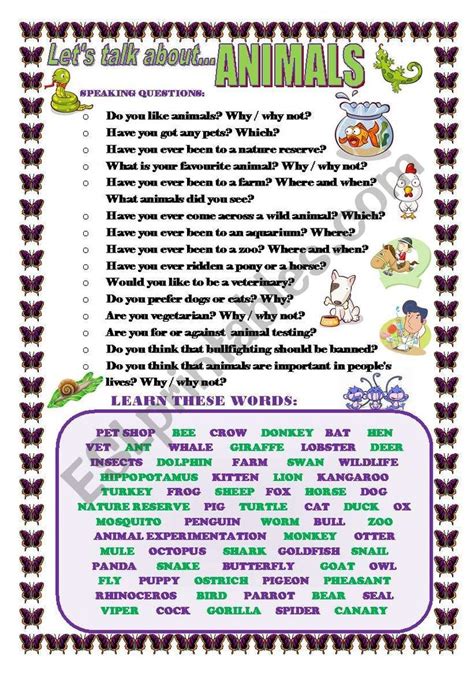This Is A New Worksheet To Make Students Talk About The Topic Of