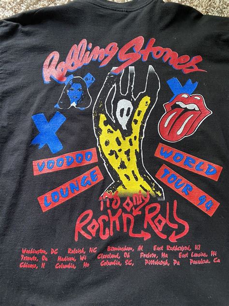 Rolling Stones Voodoo Lounge World Tour 94t Shirt Xl Concert T Shirt