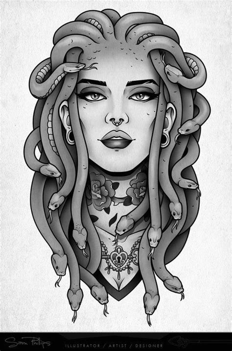Medusa In 2021 Medusa Tattoo Medusa Tattoo Design Medusa Drawing
