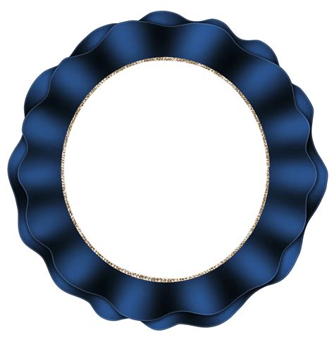 Round Blue Borders And Frames