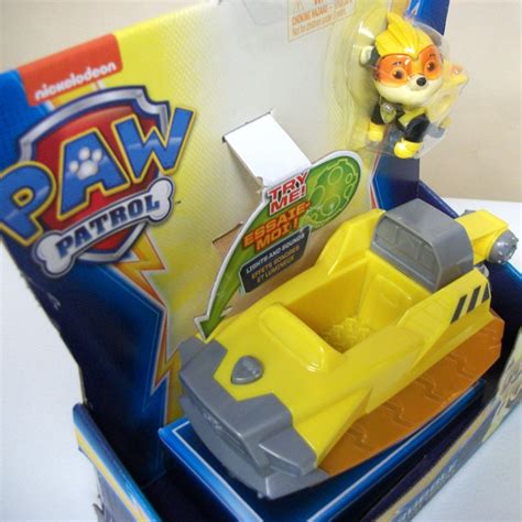 Paw Patrol Charged Up Rubble Deluxe Vehicle Lights Sounds Mighty Pups