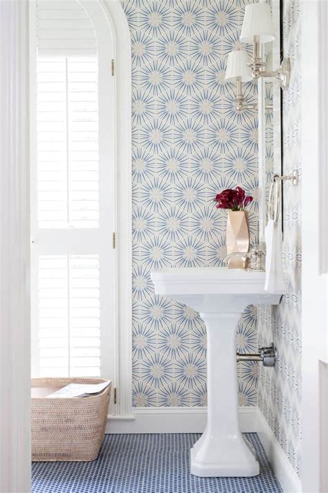 Update More Than 76 Blue And White Wallpaper Bathroom Latest In