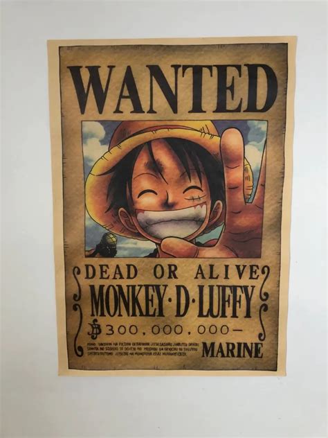 One Piece Poster Wanted Luffy New X Cm Abystyle