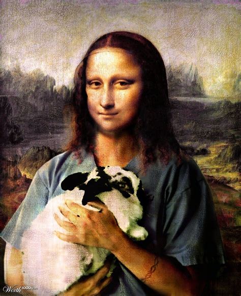 Mona Lisa Vet Worth Contests Mona Lisa Art Parody Mona Lisa Parody