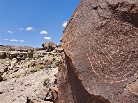 Spiral Petroglyph Marthas Butte Petrified Forest National Park Arizona