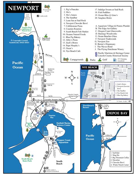 Central Oregon Coast Maps Coastal Guidebooks