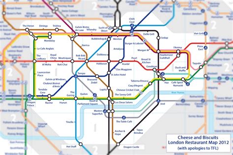 Cheese And Biscuits Tube Map