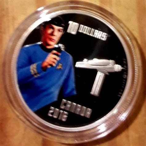 Silber MÜnze Aus Der Star Trek Serie Spock In 64342 Seeheim Jugenheim