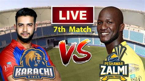Karachi Kings Vs Peshawar Zalmi Live Streaming On Ptv Sports Live 7th