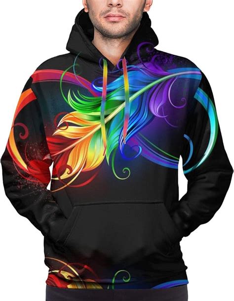 32551100 Mens Hoodies Funny Cool Graphic Sweatshirts 3d Print Long