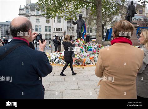 London Uk Th December Tributes Are Paid To Nelson Mandela At