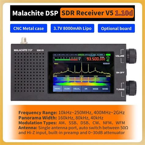 malachite dsp sdr radio receiver v5 cnc with 1 10d ubuy india