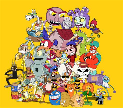 Cuphead All Bosses By Trybiane On Deviantart