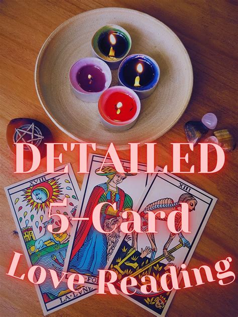 Detailed Love Tarot Reading 5 Cards Ex Lover Twinflame Etsy Uk