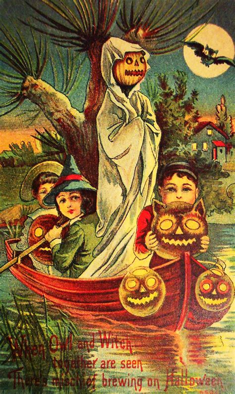 Vintage Halloween Postcards C1910s Vintage Everyday