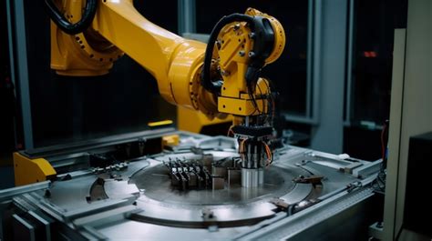 Premium Photo Industrial Machine Robot Smart Modern Factory