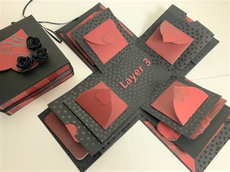 Unique 3 Layer Love Explosion Box For Valentines Day Etsy