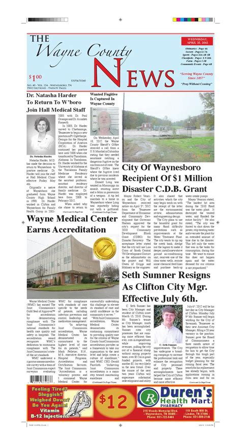 Wayne County News 04-25-12 by Chester County Independent - Issuu