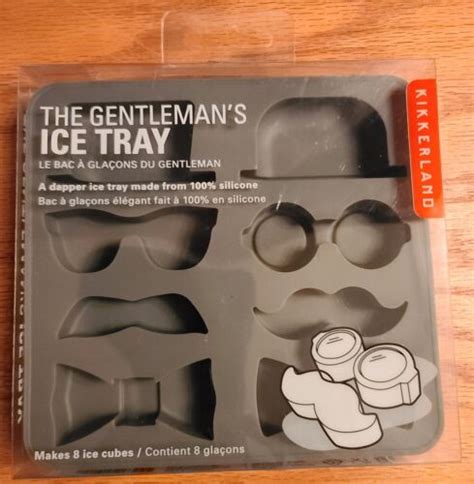 the gentleman s silicone ice cube tray kikkerland makes 8 ice cubes newのebay公認海外通販｜セカイモン