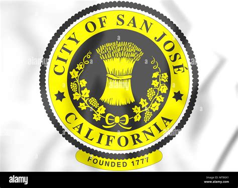 3d Seal Of San Jose Usa 3d Illustration Stock Photo Alamy