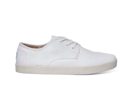 Lyst Toms White Canvas Mens Paseo Sneakers In White For Men