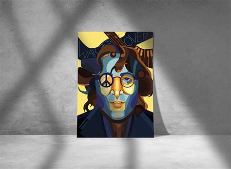 John Lennon Portrait Project On Behance