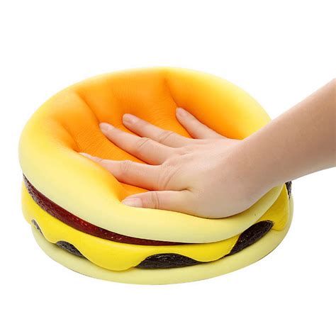 Cutie Creative Squishy Cheese Beef Burger Humongous Giant Hamburger