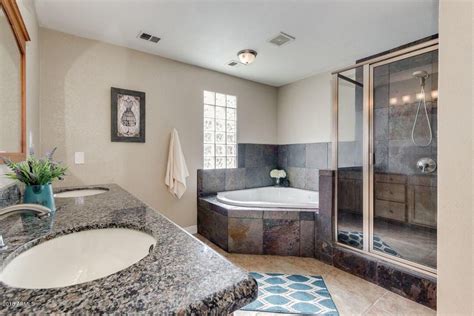 These are fully equipped with massage jets, air jets, waterfall faucet, free heat pump, lcd control system (with remote control), hand held shower. Master bathroom featuring a two person jetted tub, a walk ...