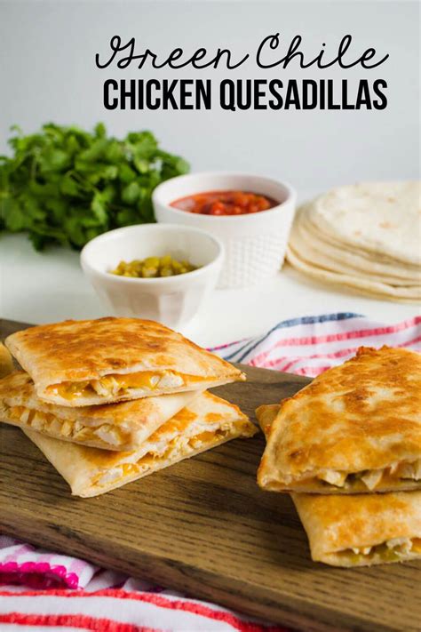Cook the chicken in the oil until no longer pink, about 8 minutes. Chile Chicken Quesadilla Recipe