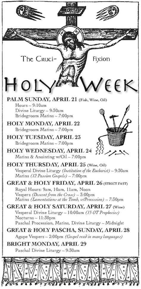 2024 Holy Week Calendar Faithful Catholic Bibles Books Ebooks