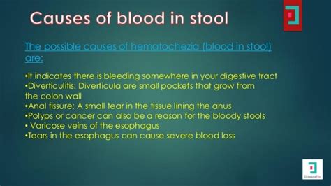 What Does Hematochezia Blood In Stool Indicate