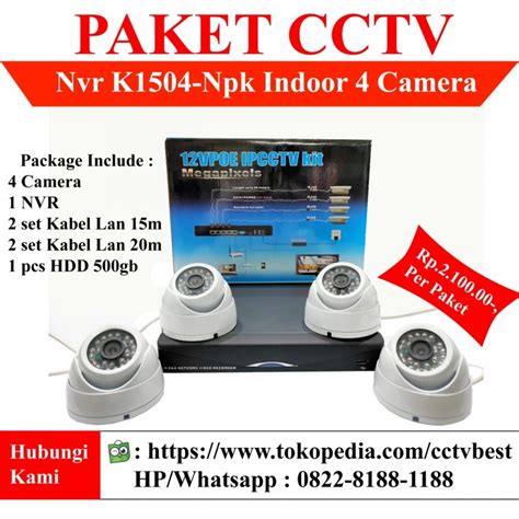 Paket Cctv 4 Kamera Homecare24