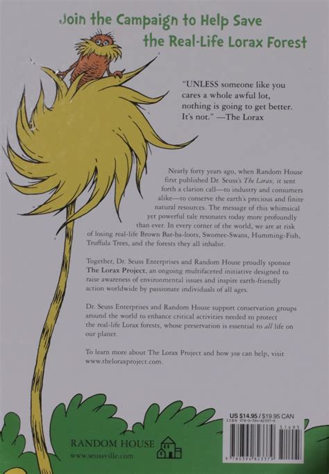 The Lorax Book Script Pdf The Lorax By Dr Seuss Worksheet