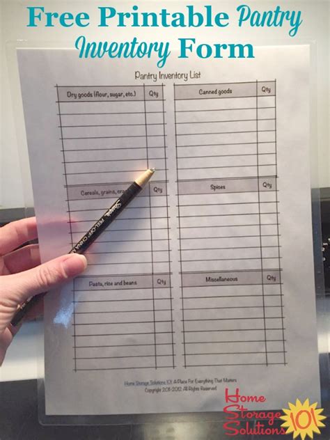 printable pantry list   inventory  stay
