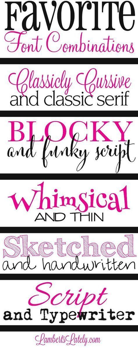 My Favorite Font Combinations Silhouette Fonts Lettering Lettering