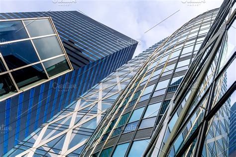 Modern Glass Building Skyscrapers Stock Photo Containing Architecture