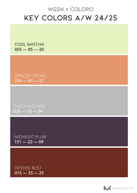 Wgsn Key Colors Aw 2425 Moject