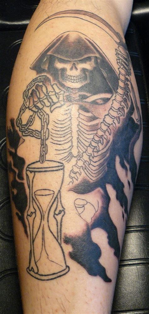 35 Cool And Cryptic Grim Reaper Tattoos