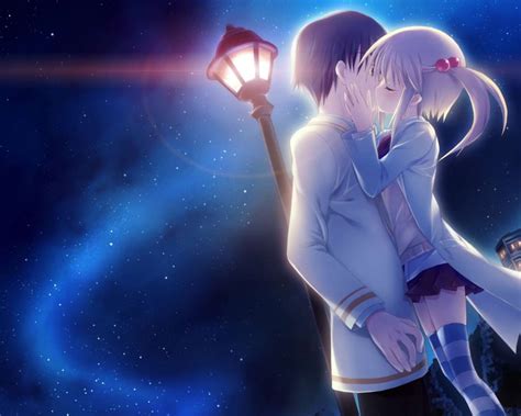 Free Download Wallpaper Anime Girl Kissing Boy Hd