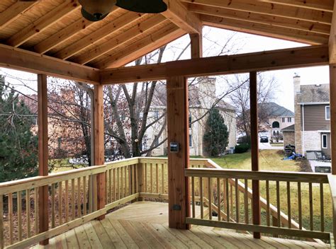 Open Porch With Gable Roof By Chicago Area Porch Builder Archadeck Of