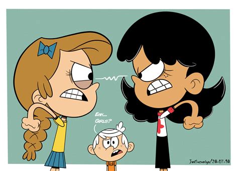 Stella On The Beach The Loud House Lincoln Among Preety Girls By Love