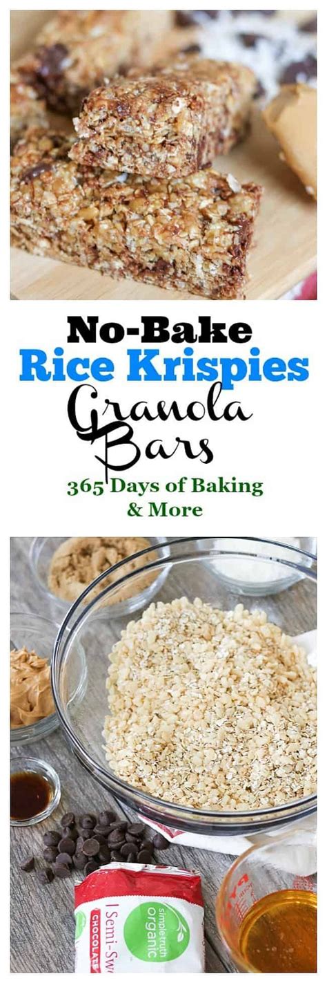 No Bake Granola Bars With Chocolate Chips And More