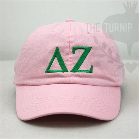 Delta Zeta Sorority Baseball Cap Custom Color Hat And Etsy