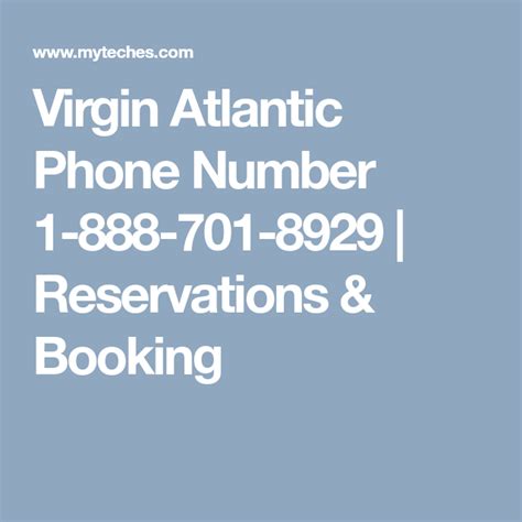 Virgin Atlantic Phone Number 1 781 899 Reservations And Booking