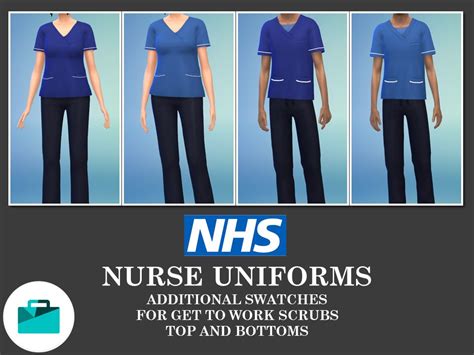Mod The Sims Nhs Nurse Uniforms Nurse Uniform Nurse Outfit Scrubs