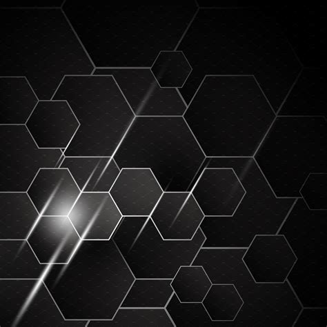 Vector Hexagon Background Design Custom Designed Illustrations