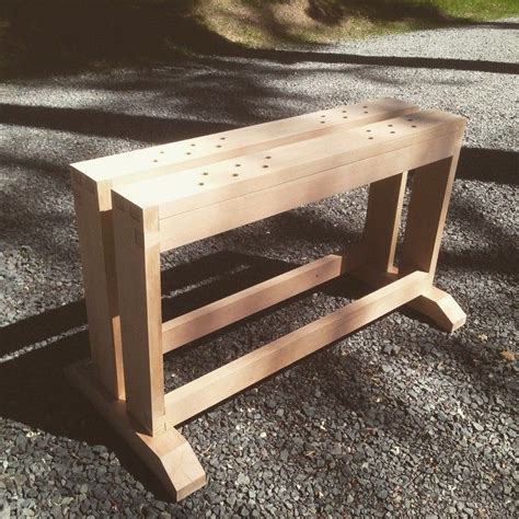Glue-up complete! Added a staggered row of dog-holes on each bench top